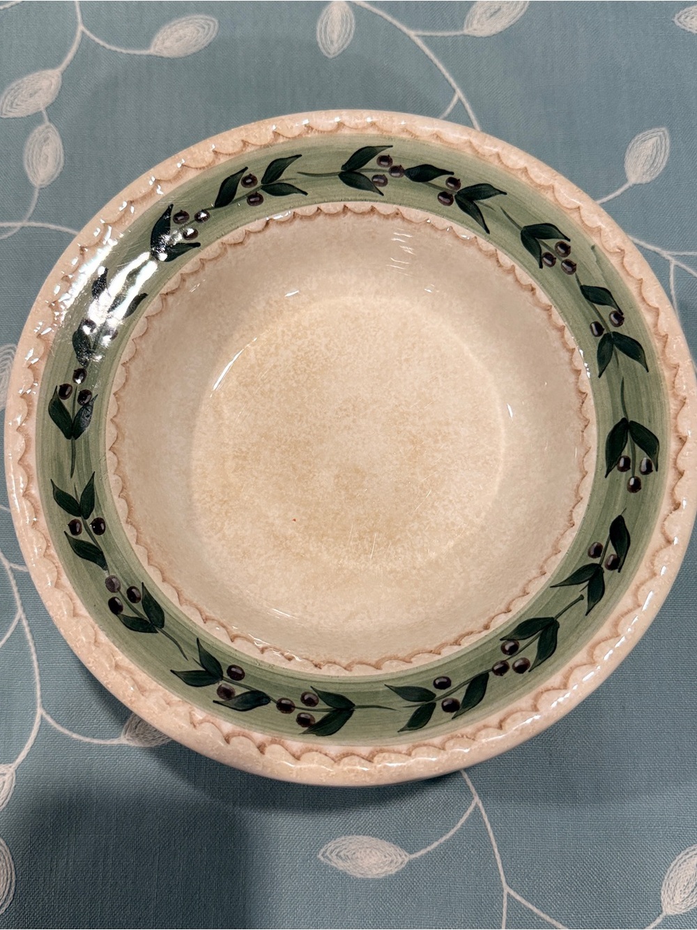 Oneida Oliveto Hand-Painted Soup/Cereal Bowl-set of 4